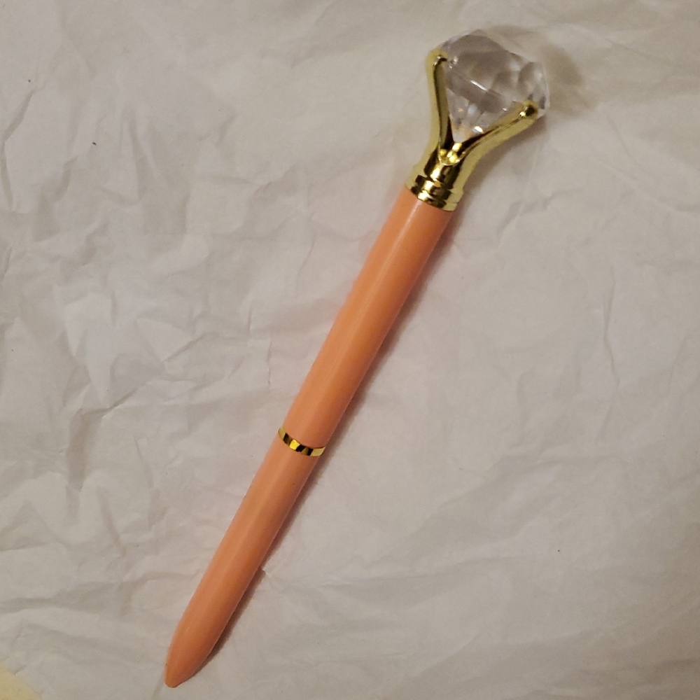 Diamond Gem Top Pen - New